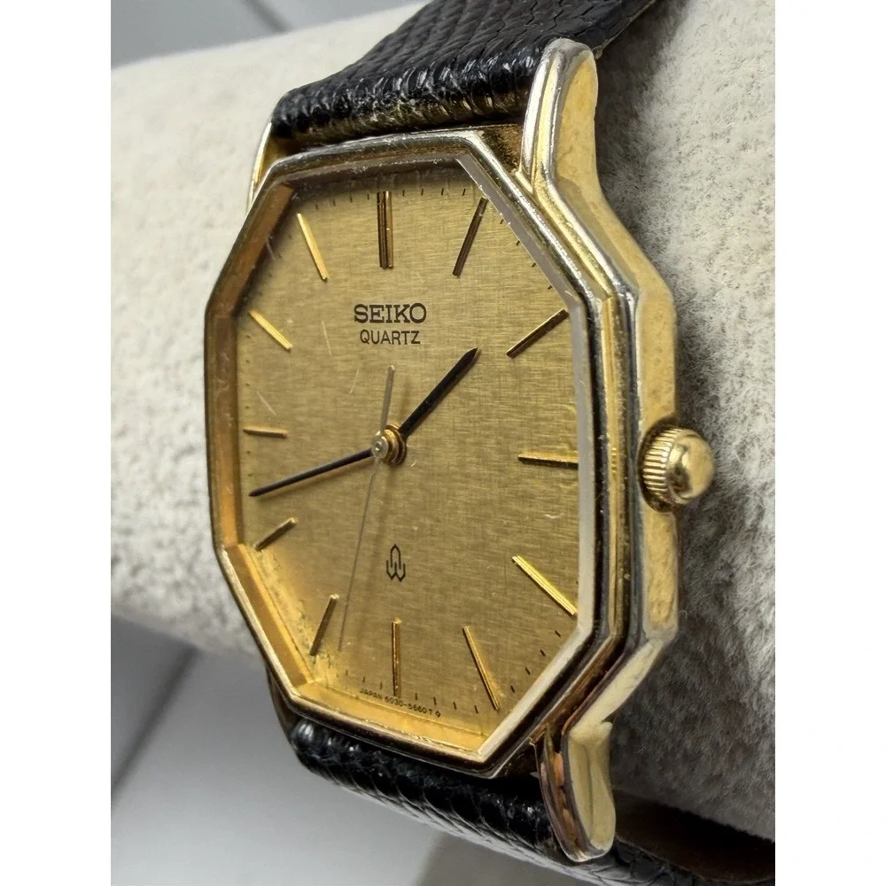 Seiko 6030-5590 Chariot Octagon New Battery Mens Watch 30MM 7.25
